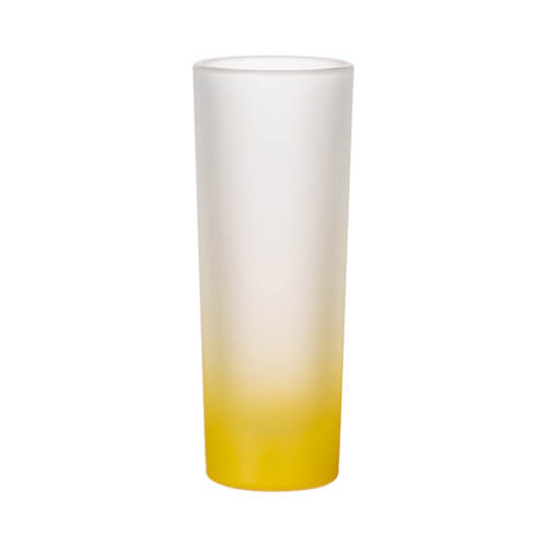 Un vetro smerigliato da 90 ml per sublimazione - sfumatura giallo