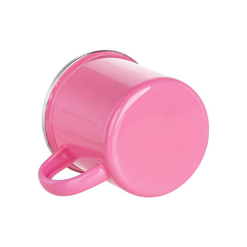 Tazza in metallo 360 ml per sublimazione - rosa scuro