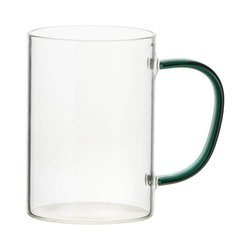 Bicchiere da 360 ml con manico verde per sublimazione