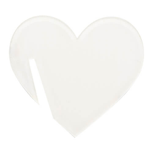 Appendino in vetro acrilico per sublimazione - cuore