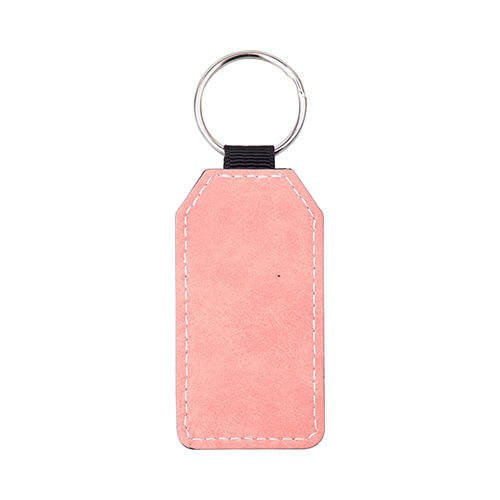 Portachiavi in ​​pelle per sublimazione - Barile rosa