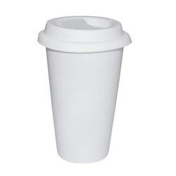 Tazza termico ECO in ceramica con coperchio bianco Stampa Sublimatica