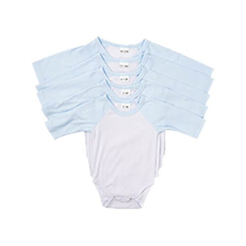 Body per bambini con maniche lunghe per la sublimazione - maniche blu