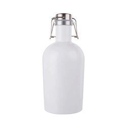 Growler birra, bottiglia bianca in metallo 2000 ml da sublimare