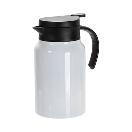 Caffettiera in acciaio inox 1500 ml per sublimazione - bianco