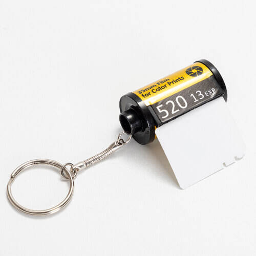 Cassetta portachiavi con pellicola fotografica per sublimazione - argento