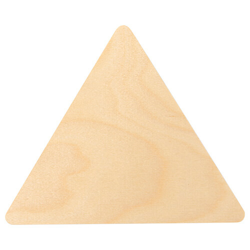 Portafoto triangolare in compensato per sublimazione - 12,7 x 15,2 cm