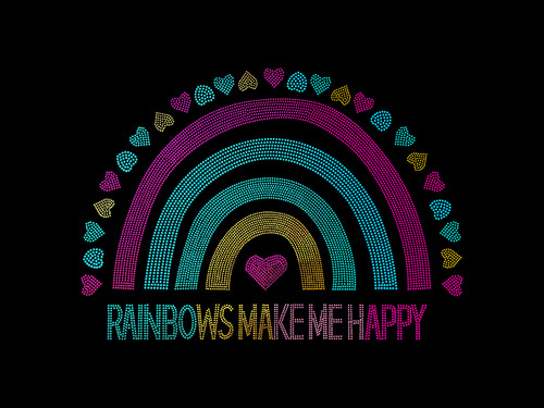 Lastra grande con zirconi per trasferimento termico - arcobaleno