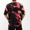 T-shirt Cotton-Like Bleached Leopard Wild Black per sublimazione