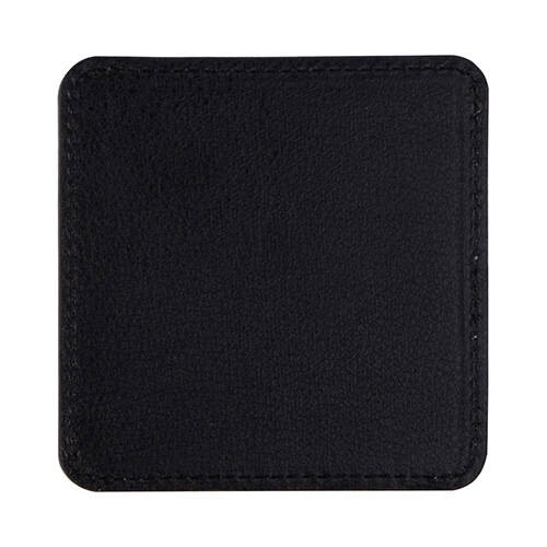 Sottotazza quadrato in pelle per sublimazione - verde