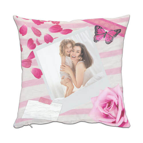 Federa in raso bicolore 38 x 38 cm per sublimazione - Rosa