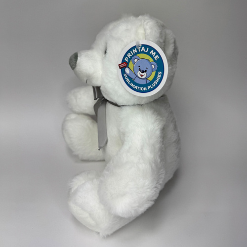 Orsacchiotto 25 cm per stampa sublimatica - bianco