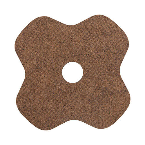 Targhetta con nome in fibra di legno per tazza da 1200 ml per sublimazione - trifoglio