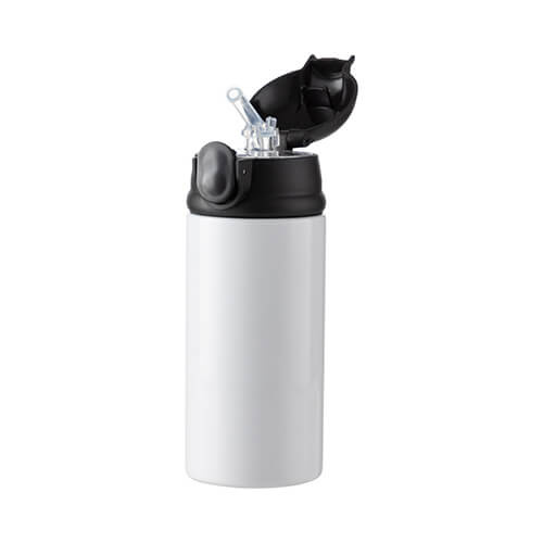 Borraccia per bambini in acciaio inossidabile da 360 ml per sublimazione - Bianco
