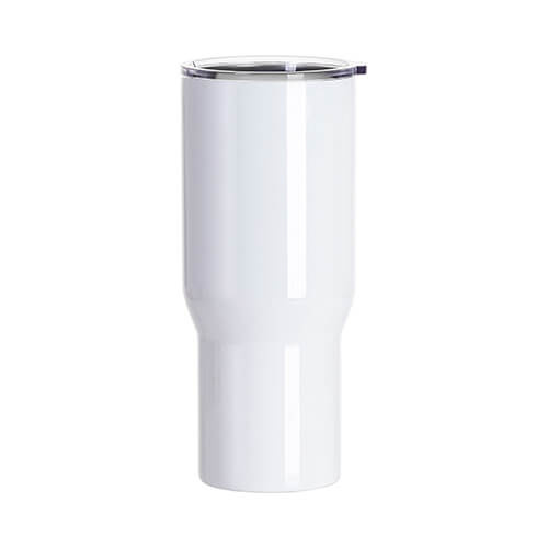 Tazza da viaggio in acciaio inossidabile da 750 ml per sublimazione - bianca
