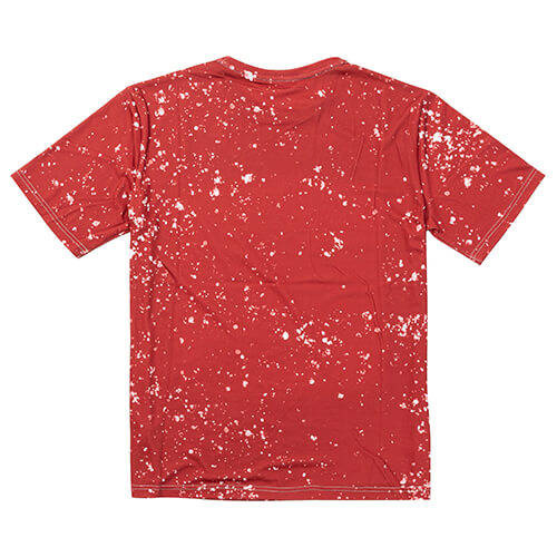 T-shirt Cotton-Like Bleached Starry Red per sublimazione