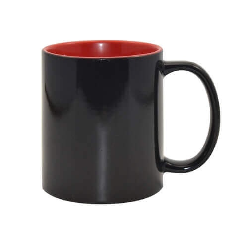Tazza Magico – nero con l’interno rosso Sublimazione Termostampa