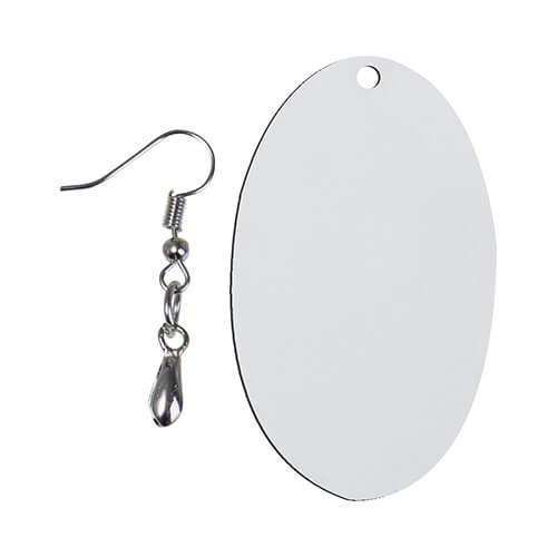 Orecchini in MDF per sublimazione - ovale