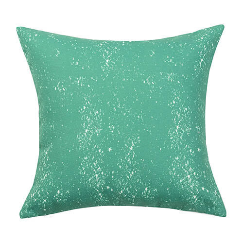 Federa in lino 40 x 40 cm Bleached Starry Green per sublimazione