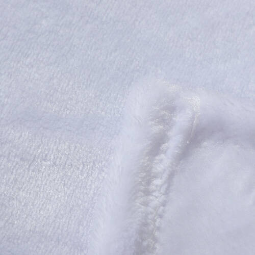 Coperta Minky 152 x 102 cm per sublimazione - bianca