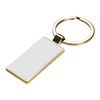 Portachiavi bifacciale 2,2 x 5,1 cm per sublimazione - oro