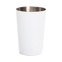 Tazza in acciaio inox da 70 ml per sublimazione - bianco