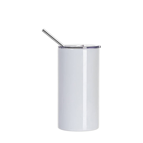 Set di 4 tazze con coperchio richiudibile e cannuccia 600 ml per la stampa