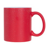 Tazza magica 330 ml rosso, opaca con glitter per sublimazione