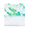 T-shirt Cotton-Like Bleached Leopard Summer Green per sublimazione