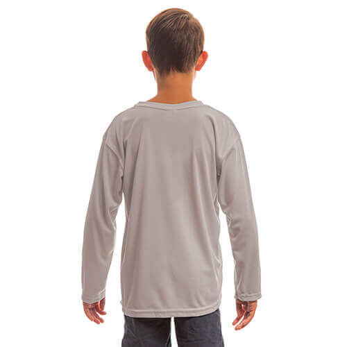 Maglietta per giovani Solar a mianiche lunghe per Sublimazione – Arctic Gray