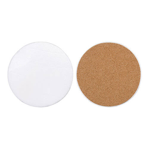 Tazza in marmo e sughero Ø 10 cm per sublimazione - cerchio