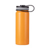 Thermos in acciaio inossidabile 550 ml con tappo avvitabile in bambù da sublimare - arancione