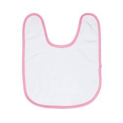 Bavaglino rosa per bambini frottè per sublimazione di trasferimento termico