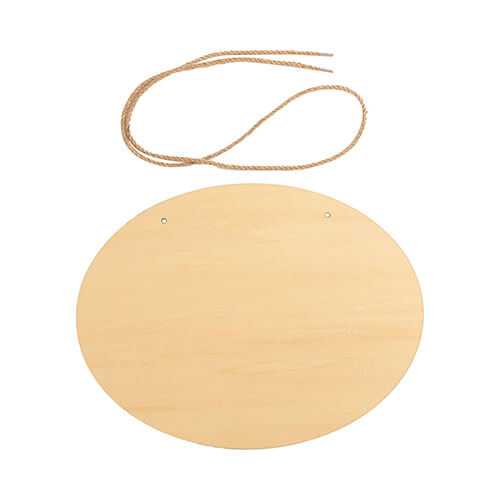 Appendiabiti in legno per sublimazione - ovale