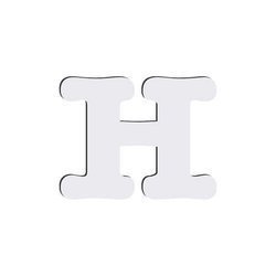 Lettera decorativa da MDF per sublimazione 10 cm H