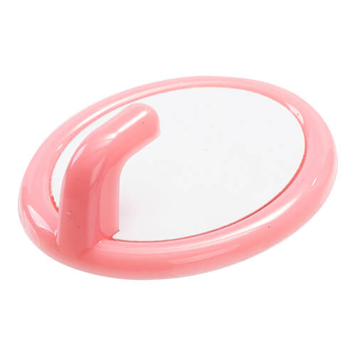 Gancio piccolo in plastica per sublimazione - ovale rosa