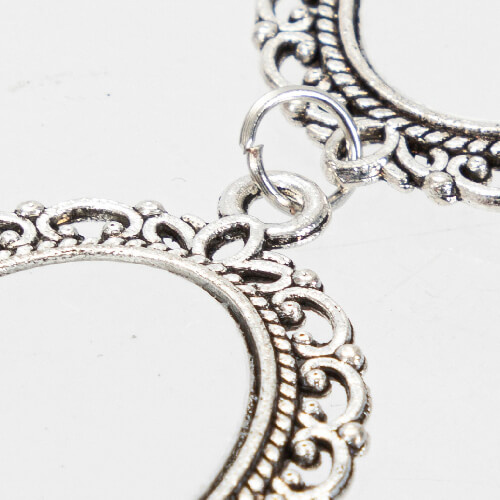 Spilla tripla ovale - spilla da balia con ciondolo a forma di cuore per sublimazione