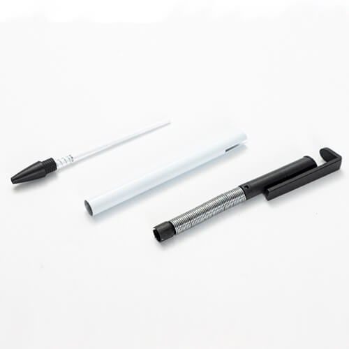 Penna con supporto per smartphone per sublimazione - corpo bianco