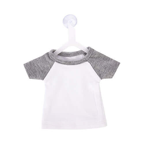 Mini T-Shirt per Sublimazione con appendiabiti – grigio