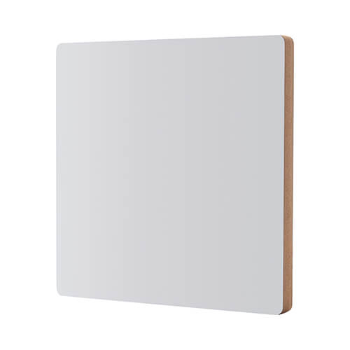 Pannello in fibra per sublimazione 20 x 20 x 1,5 cm - 2 pezzi. - dorso marrone chiaro