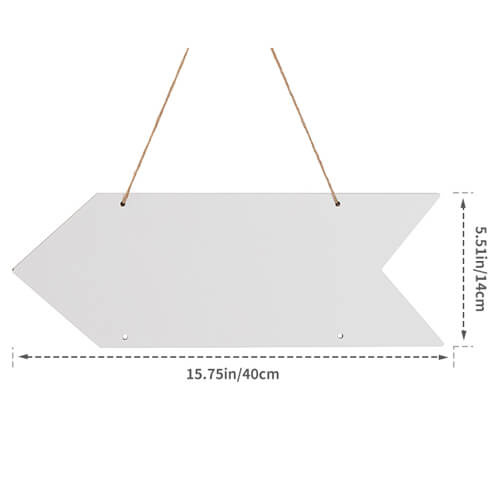Targhetta per porta in MDF per sublimazione - freccia