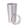 Bicchiere termico in acciaio inox da 480 ml per sublimazione - glitter argento