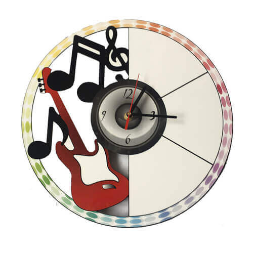 Orologio da parete in MDF - Spartiti - Trasferimento termico a sublimazione