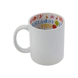 Tazza 330 ml con l’interno Happy Birthday Sublimazione Termostampa