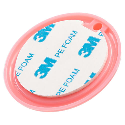 Grande appendiabiti in plastica per sublimazione - cerchio rosa