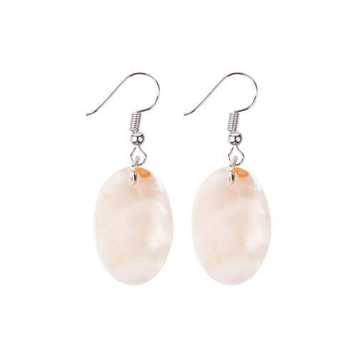 Orecchini conchiglia ovali - Stampa sublimatica a trasferimento termico