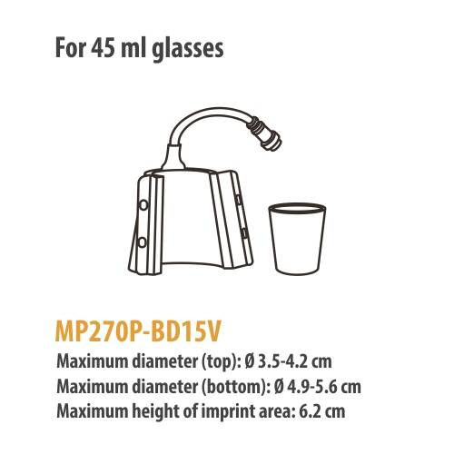 Riscaldatore in vetro da 45 ml per la pressa Elite Pro / Pro Max