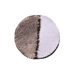 Patch paillettes bicolore da sublimare - cerchio "champagne" Ø 19