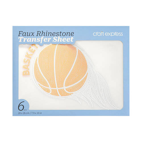 Un set di fogli con zirconi per trasferimento termico - Pallacanestro