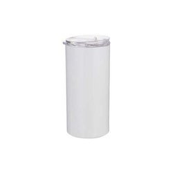 Borraccia termica 480 ml con cannuccia Stampa Sublimatica - bianco